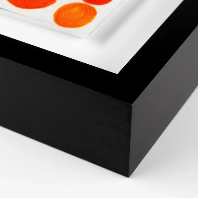 Dot Sunrise by Gold Rush Art, Art Print in Black Frame, Medium Overall Size: 26x36 Frame Color: Black