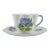 1940s Shelley Morning Glory Tea Cup, Blue Dainty Shape Cup and Saucer, English Fine Bone China For Sale