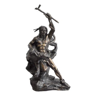 Bronze of a Warrior, 1970s For Sale
