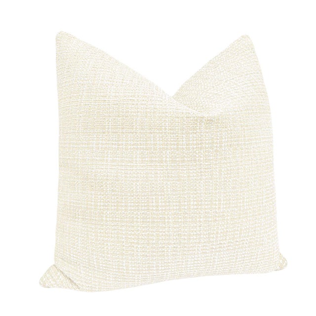 Contemporary 22" Cashmere Hepburn Tweed Pillows - a Pair For Sale - Image 3 of 4