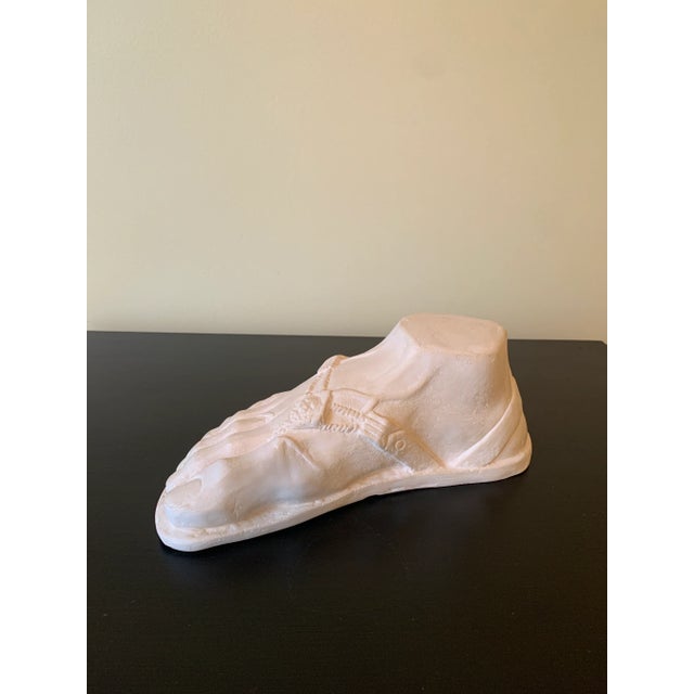 Grand Tour Style Greek or Roman Plaster Foot Sculpture For Sale - Image 10 of 12