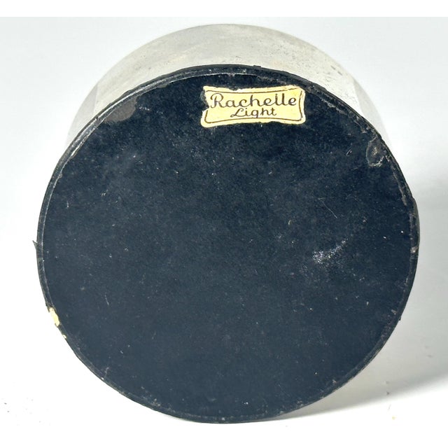 Chrome Early 20th Century Art Deco Cosmetic Powder: Jasmine of Southern France, Lorie Perfumers NOS For Sale - Image 8 of 10