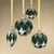 Contemporary Messina Verde 4.75" Glass Ornaments, Set of 4 For Sale - Image 3 of 3