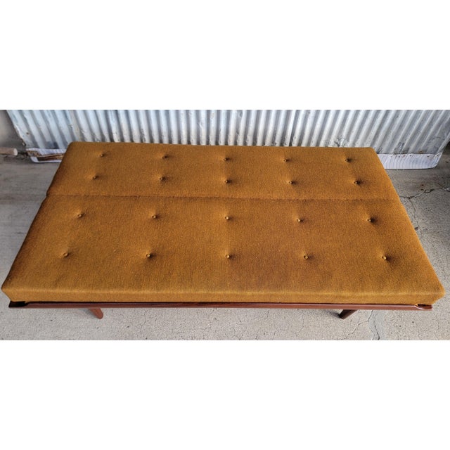 Mid-Century Modern Poul M. Volther for Frem Røjle Danish Modern Sofa Sleeper For Sale - Image 3 of 12