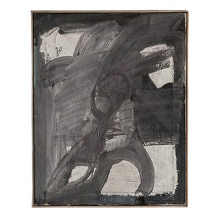 Bertil Berntsson, Swedish Decorative Composition, Oil on Canvas, 1962 For Sale