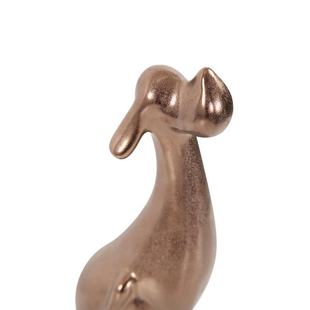 Brown Hound Sculpture For Sale - Image 8 of 11