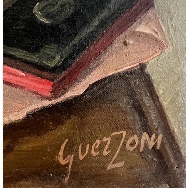 Modern Stéphanie Caroline Guerzoni, Bouquet au Pichet, Oil on Canvas For Sale - Image 3 of 10