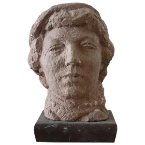 Gaetano Cecere Plaster Sculpture Wood Base #34