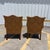 Late 20th Century Victorian Style Damask Upholstery Wingback Chairs by Southwood, a Pair For Sale - Image 5 of 17