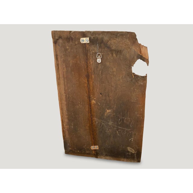 1950s Antique Hand Carved Wooden Panel For Sale - Image 5 of 5
