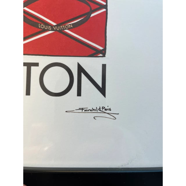 Vintage Sunday B. Morning Louis Vuitton Fairchild Paris Limited Edition Print For Sale In Los Angeles - Image 6 of 7
