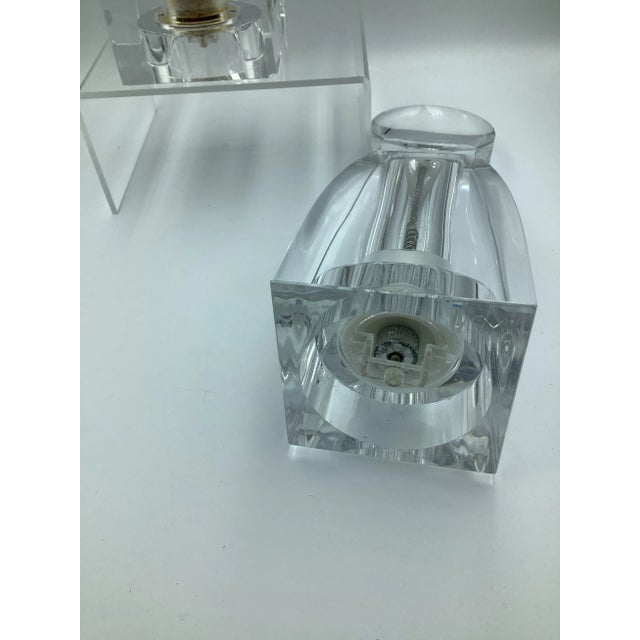 Fabulous 1970s Grainware lucite modern salt & pepper grinders designed by Wayne Husted who wat the head glass designer at...