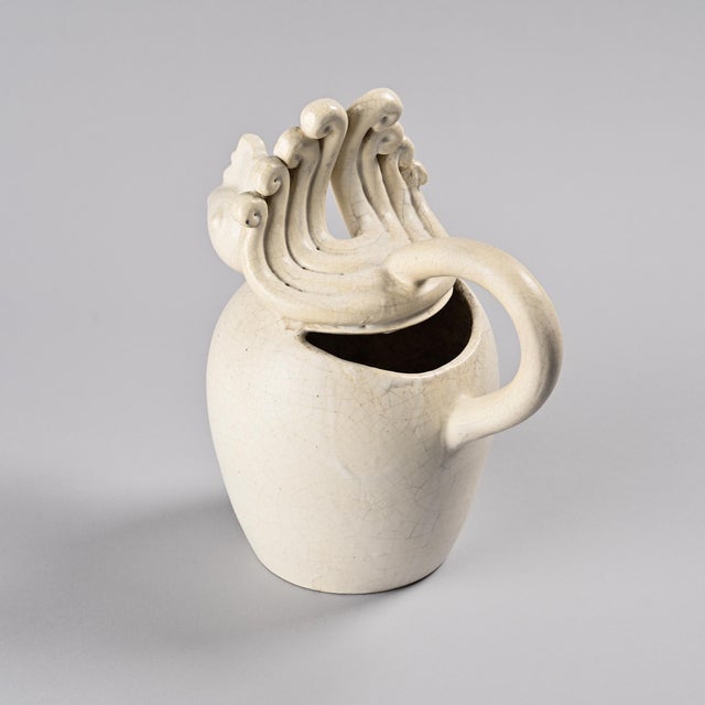 Large Zoomorphic Pitcher by Suzanne Ramié for Madoura, Vallauris, 1945 For Sale - Image 9 of 15