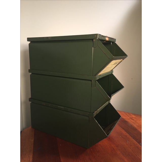 Vintage Stackbin 2 Steel Hardware Bins Set of 3 Chairish