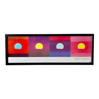 Andy Warhol Foundation “Sunset” Framed Poster, Vintage Pop Art 1972 For Sale