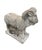 Vintage Stylized Cast Stone Ram Garden Statue For Sale - Image 4 of 10