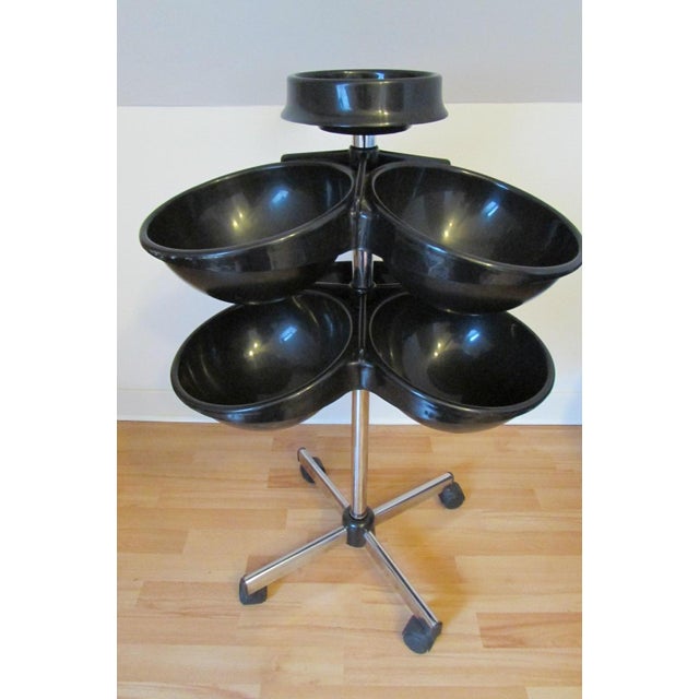 Vintage Service Trolley on Wheels, 1970s, in Very Good conditions. Designed 1970 to 1979