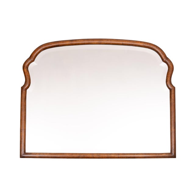 Brown Antique Dutch Soeze Burl Wood Mirror, 1900 For Sale - Image 8 of 8