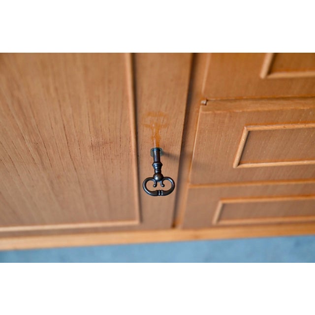 Small Vintage Scandinavian Sideboard in Light Oak, 1960s For Sale - Image 10 of 17