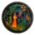 Russian Fairy Tale Dead Princess & 7 Bogatyrs Hand Painted Lacquer Box For Sale