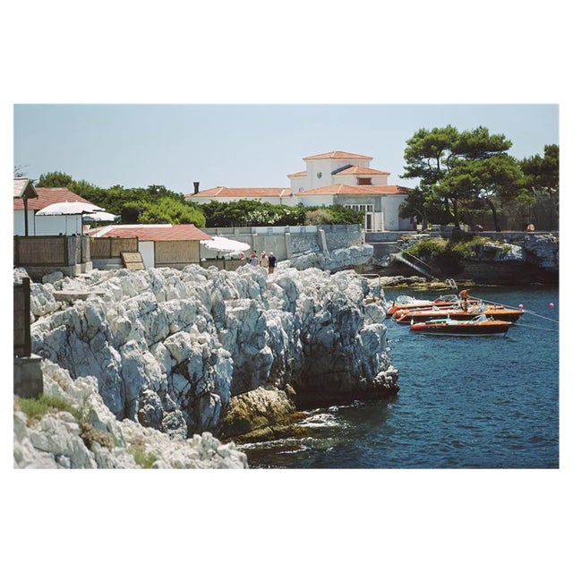 Slim Aarons, Boats at Hotel Du Cap Eden Roc, Estate Stamped Photographic Print, 1969 / 2020s For Sale