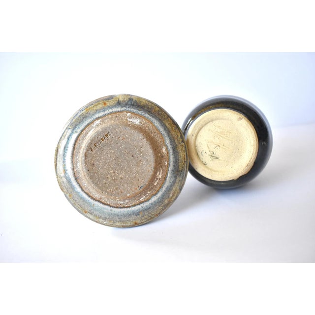 Ceramic Collection of Art Pottery Vessels - Set of 5 For Sale - Image 7 of 11