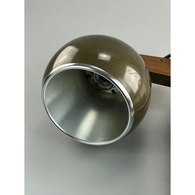 Space Age Sconce in Teak & Metal from Temde For Sale - Image 9 of 13