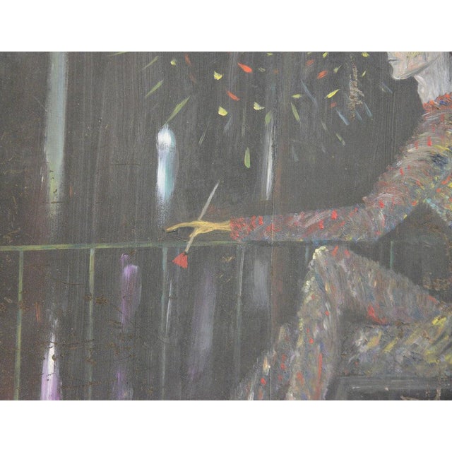 Modernist Paintings, 1940s, Oil on Board, Set of 2 For Sale - Image 6 of 10