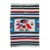 Vintage Southwestern Pictorial Kilim Rug, Handwoven Aztec Design, Blue & Ivory, 4x8 For Sale