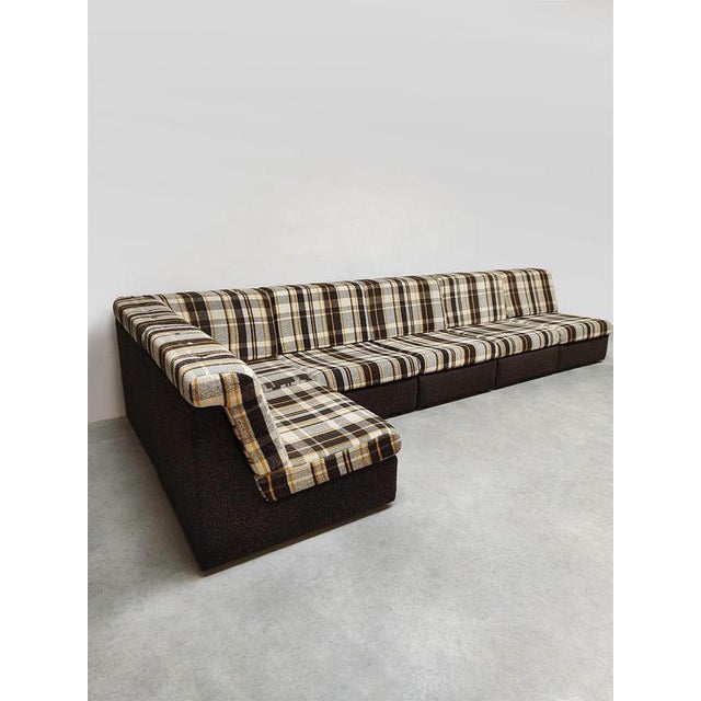 Check! This awesome modular lounge sofa with a diamond pattern is just a little bit different. Period: 1970s. Designer:...