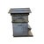 Antique French Blue Wooden Beehive, 1890s For Sale - Image 3 of 15