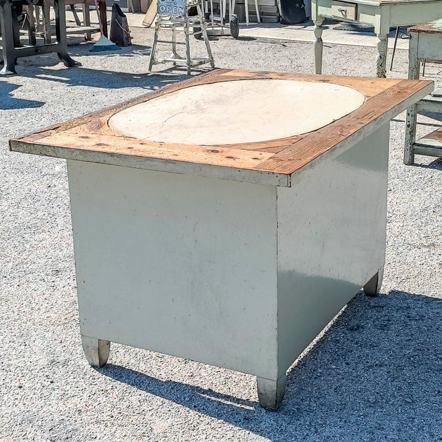 Artisan Workshop Desk with 19th-Century Stone Top For Sale - Image 13 of 18