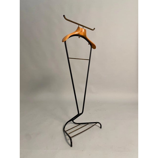 Rare and very elegant Mid-Century Organic coat stand, made for the Fratelli Reguitti company on a probable design by Ico...