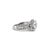 Ladies 14k White Gold Halo Accented Lab Grown Diamond Engagement Ring, Size 5.5 For Sale - Image 4 of 8