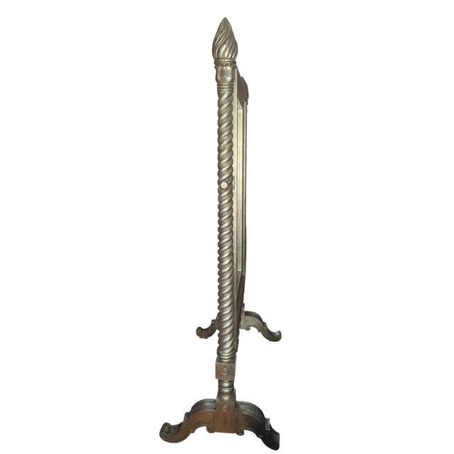 Maitland-Smith Neoclassical Silver Leaf Dressing Floor Mirror For Sale - Image 14 of 18