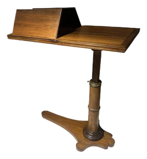 Antique William IV Rosewood Adjustable Over Bed Reading Table Duet Book Stand