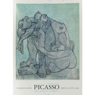Deux Femmes Enlacées Poster after Pablo Picasso For Sale