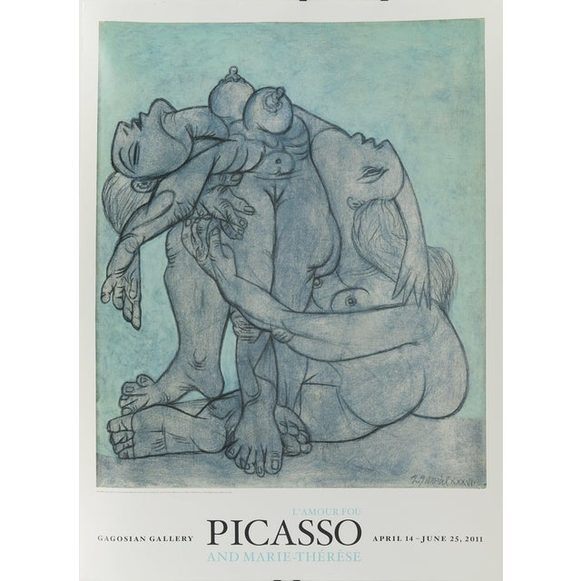 Deux Femmes Enlacées Poster after Pablo Picasso For Sale