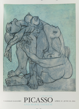 Deux Femmes Enlacées Poster after Pablo Picasso