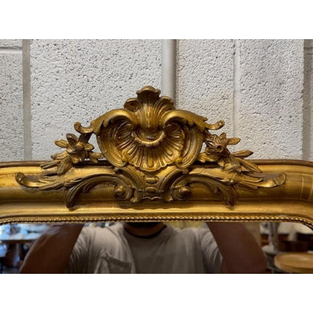 The 19th Century French Louis Philippe Mirror with Crest is a stylish and elegant addition to any home decor. Featuring a...