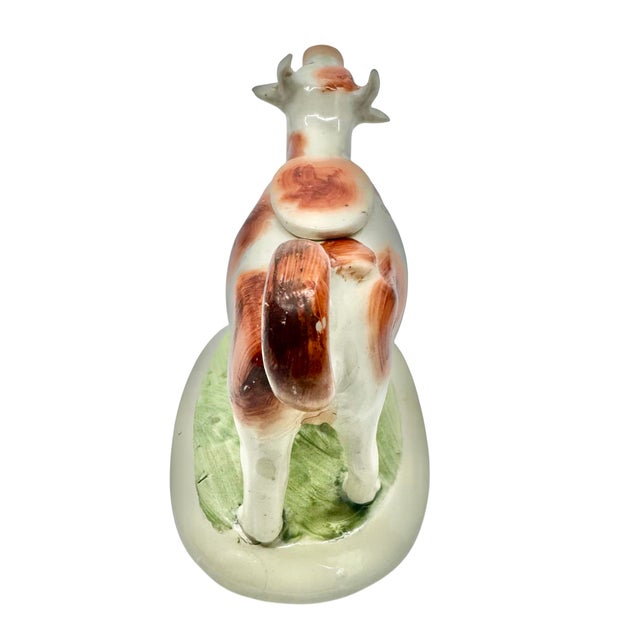 Brown Mid 19th Century Staffordshire Cow Creamer For Sale - Image 8 of 9
