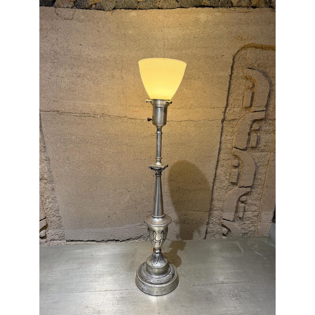 Vintage Neoclassical Torchiere Table Lamp Attributed Stiffel Rembrandt For Sale - Image 10 of 10