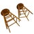 Vintage 1940s Pair of (2) 29.25" Tall Wood Artist Studio Stools For Sale - Image 12 of 18