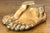 Vintage Boho Gilt Tipped Plaster Feet - Set of 2 For Sale - Image 9 of 12