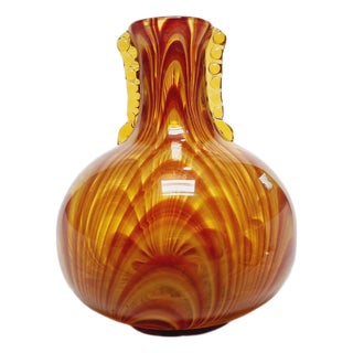 Vintage Glass Vase from HSG Laura, Poland, 1970s For Sale