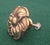 Set of 15 Solid Brass Mid-Century Floral Cabinet Knobs For Sale - Image 4 of 5