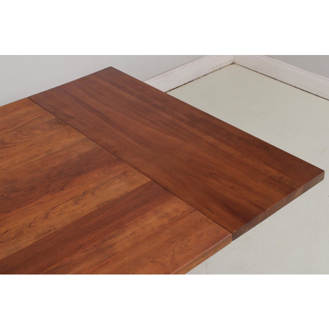 Stickley Cherry Mission Trestle Table For Sale - Image 13 of 18