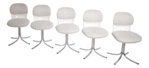 Space Age 7105 Chairs by Stoll Giroflex, 1970s, Set of 5