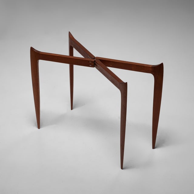 Model 4508 Teak Tray Table by Engholm for Fritz Hansen, Denmark, 1960s For Sale - Image 3 of 12