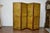 Antique English Leather Four-Panel Room Divider, Early 1900s Decorative Screen For Sale - Image 11 of 12